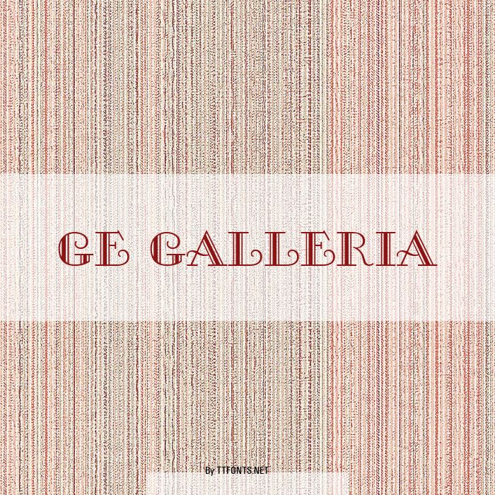 GE Galleria example